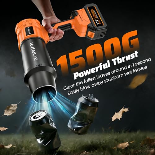 image for ZARIMI 990,000 RPM Cordless Leaf Blower, Electric Handheld Snow Blower