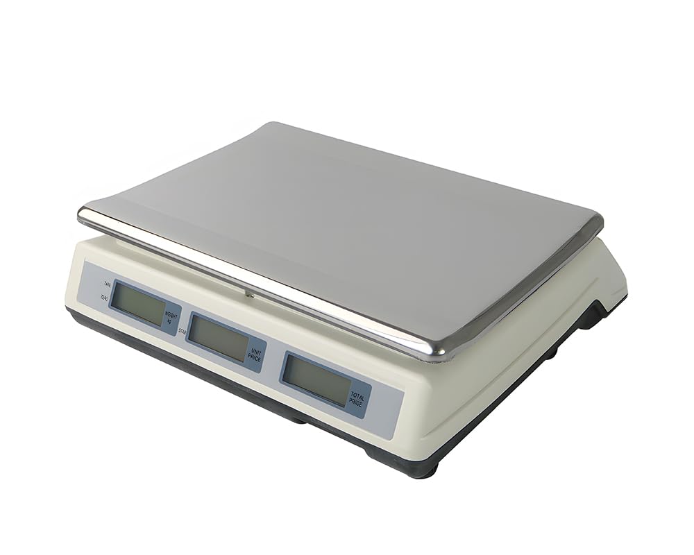 Preisberechnungs-Plattformwaage, Präzise elektronische Waage, Ladenwaage, Doppelseitige LCD-Anzeige HDWR wagPRO-S40A