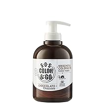 A ALAMA Professional Alama Professional S.O.S Color&Go Maschera Colorata Cioccolato, Nutriente, Ravvivante, Riflessante e Tonalizzante per Capelli Naturali, Colorati e Con Mèches, 300 ml