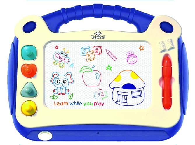 FRATELLI Magic Slate for Kids/Pen Doodle/Pad/Erasable Drawing, Writing Learning Magic Board Blue (Mini Magic NX Blue) (B0D33S8G12) Amazon Price History, Amazon Price Tracker