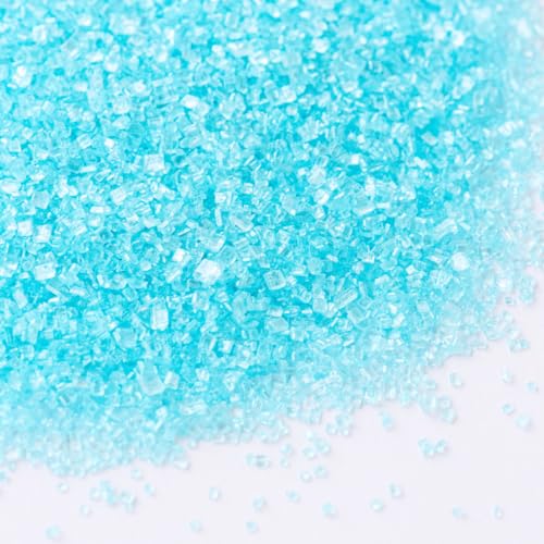 Image of Sweets Indeed Blue Sugar Sprinkles, Edible Baby Blue Sugar Crystals, Perfect for Cake Decorations, Baking, Ice Cream, Cookies, Cupcake Topper (Baby Blue Sugar)