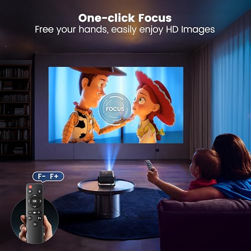 PUTRIMS Portable 1080P Mini Projector with WiFi and Bluetooth – Fully Sealed, Compact Design