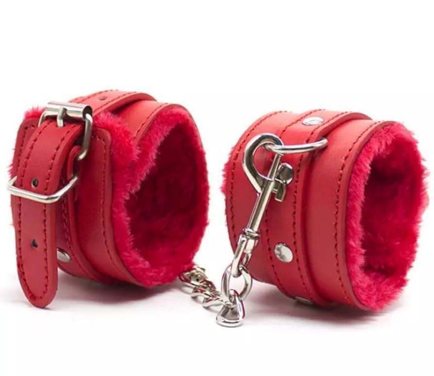 SM情趣セット 赤 レザー風 Amazon | SMグッズ アダルトグッズ SMプレイセット レザー手錠