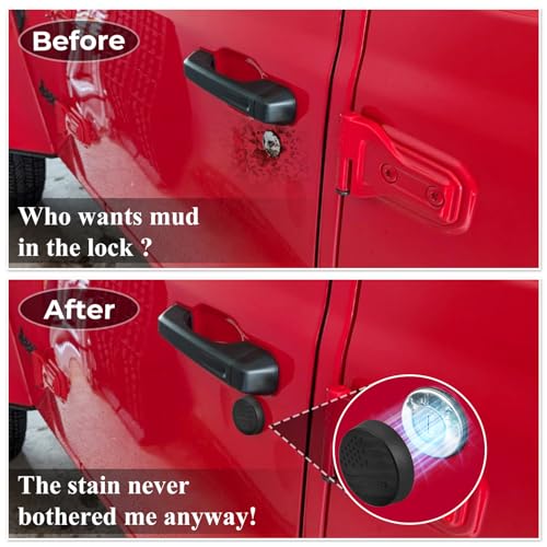 Image of CALBEAU Keyhole Covers Compatible with 2018-2025 Jeep Wrangler & Gladiator