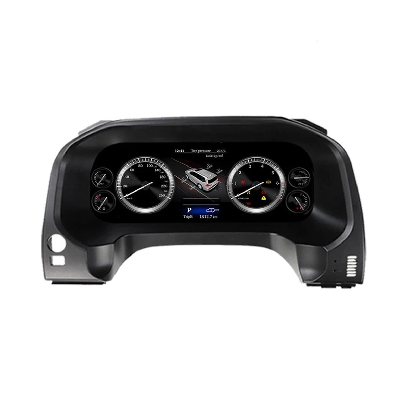 2024 Neuestes digitales Linux-Kombiinstrument für Toyota Prado 2004–2022, LCD-Geschwindigkeitsmesser, Dashboard-Player(Style 3 18-22year)