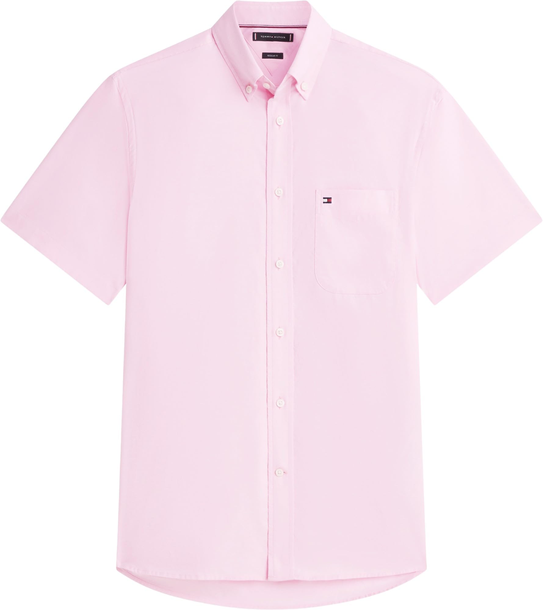 Tommy Hilfiger Light Oxford Solid SS BD Shirt Mw0mw42285 Chemise S/S Homme