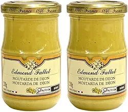 Mostarda Francesa Dijon Edmond Fallot | 2 vidros com 210g | Total 420g
