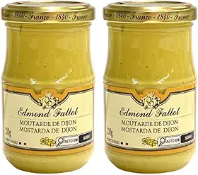 Mostarda Francesa Dijon Edmond Fallot | 2 vidros com 210g | Total 420g