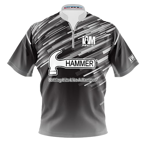 Logo Infusion Dye-Sublimated Bowling Jersey (Sash Collar) - I AM Bowling Fun Design 2006-HM - Hammer (Men's 3X) Multicolored