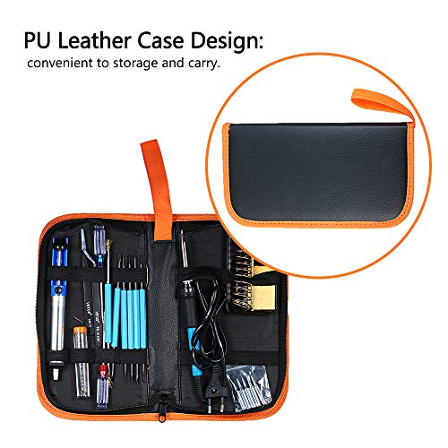 Ajcoflt 20pcs kit de ferro de solda eletrônica com ferramentas de reparo eletrônico de temperatura a