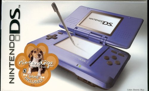 Nintendo DS Electric Blue with Nintendogs Best Friends game.