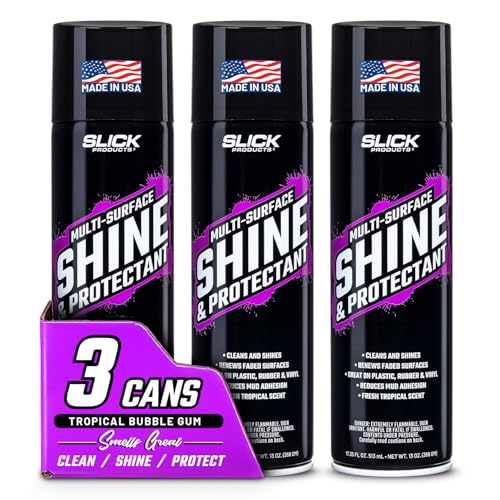 Image of Slick Products Shine & Protectant High Gloss Coating Spray (3-Pack)