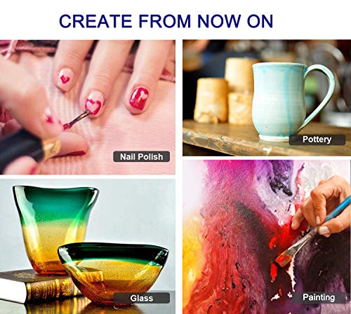 Hemoer Pigment Powder 24 Color-240G Epoxy Resin Mica Powder With Pearl For Bath Bombs Soap Colorant, Resin Art Crafts, Slime, Paint, Candle, Nail Polish, Natural Makeup Dye (10G/0.35Oz Each Bottle) #TOP7