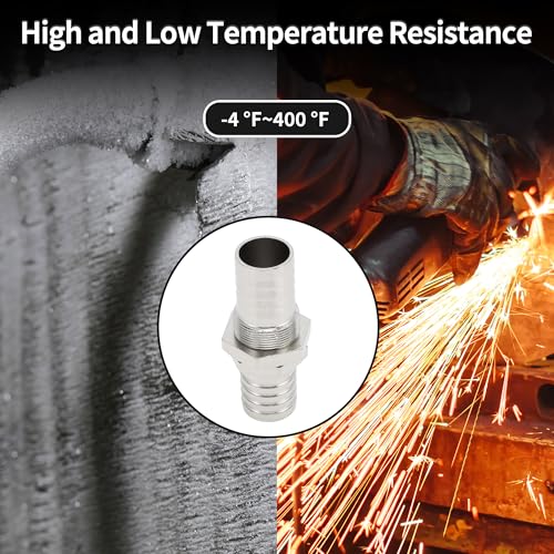 Evite fugas con accesorios de latón para manguera de 0.75 pulgadas y pagoda galvanizada de gas y agua 4