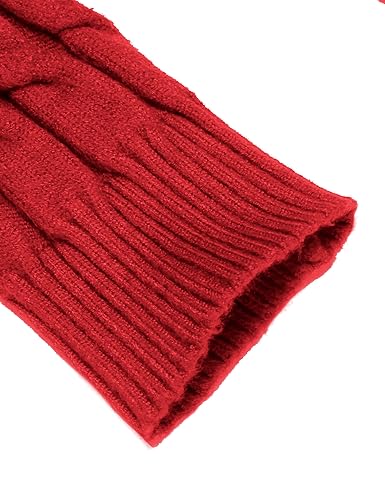 Image of COOFANDY Men's Slim Fit Turtleneck Sweater Casual Twisted Knitted Pullover