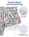 maamgic Mens Swim Trunks with Compression Liner 7 Inch Inseam Mens Bathing Suit Quick Dry Swimming Trunks Swimsuit Flamingo Gray White X-Large