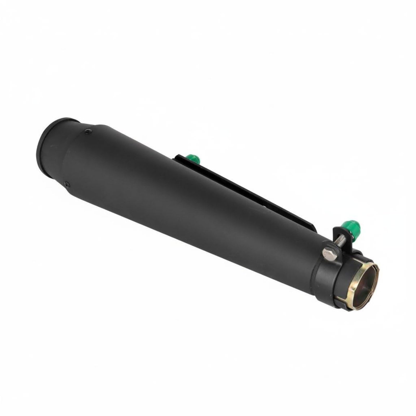 Stainless Steel Exhaust Muffler Noise Reduction Motorbike Exhaust Pipe Rust Resistant Motorcycle Muffler, Style D Black-image-23