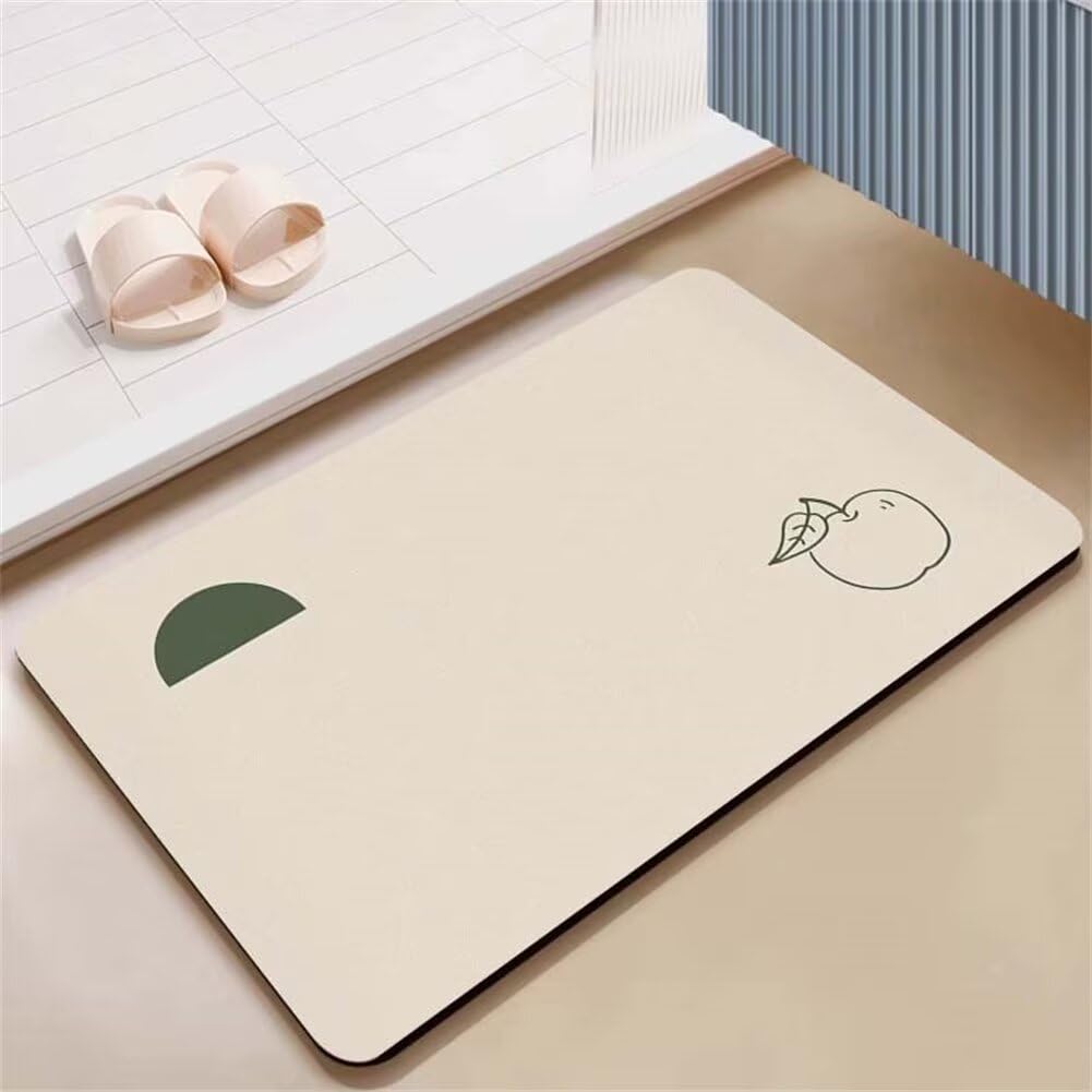 Tapis de bain diatomite séchage rapide fin et doux lavable 40x60cm
