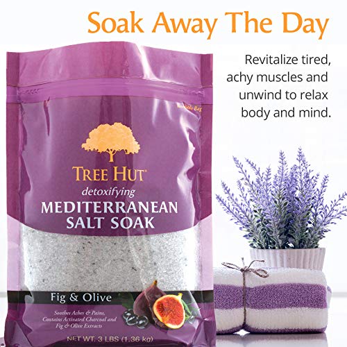 Tree Hut Detoxifying Mediterranean Salt Soak Fig & Olive, 3Ibs, Ultra Hydrating Epsom for Nourishing Essential Body Care - Image 3
