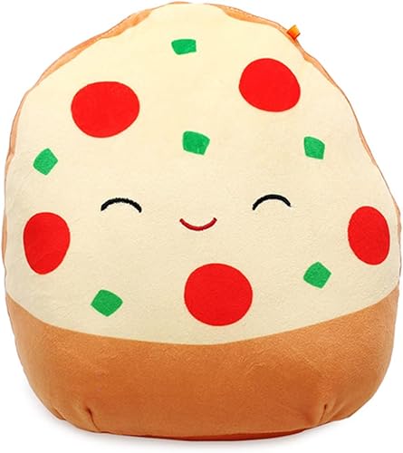 Squishmallow Oficial Kellytoy Food Squad - Juguetes de peluche suave (pizza de pep, 8 pulgadas)