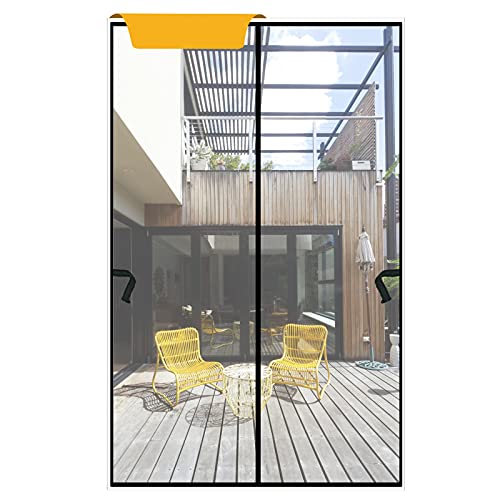 Magnetic Screen Door 48 x 96 inch, DIXLAMN Magnet Screen Door Mosquito Door Net with Heavy Duty Fits Door Size up to 46"x94" Max for Entry Door /Exterior Door /Interior Door /Kitchen Door/Patio Door