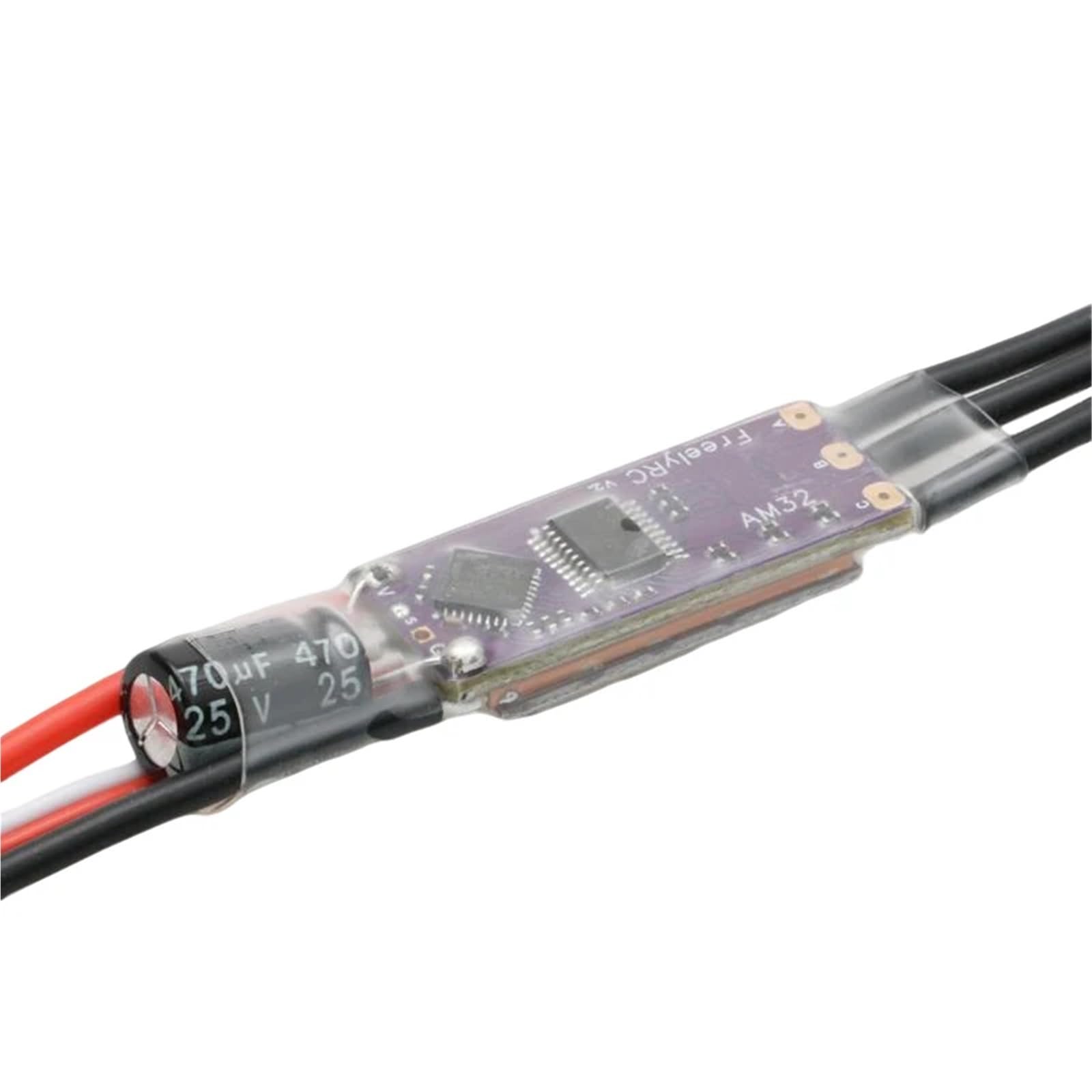 Per 470uF AM32 1PCS 32 Bit Brushless ESC 2-4S 40A Motori Regolatore Velocità Con 5V2A Modulo BEC 35V Condensatore RC Camion Cingolati ESC RC