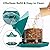 Hexagon House Bird Feeder - Squirrel Proof & 1000ml Large Capacity, Auto-Dispense Seed for Cardinals/Finches, Outdoor Hanging with Drain Holes (one Green)