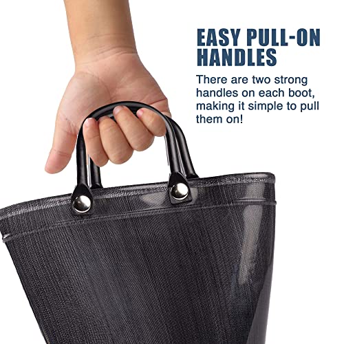 NORTY PVC Rain Boots for Kids - Waterproof PVC Boots Boys and Girls Solid & Printed Rainboots for Toddlers and Kids3