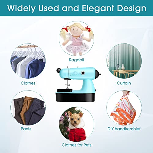 Mini Sewing Machine, Upgraded Electric Sewing Machine With Sewing Bag, Expansion Board, Led Light, Fast Stitch Suitable For Clothes,Jeans,Cutains,Diy Home Travel #TOP5