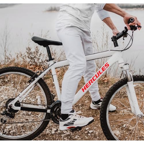 Image of Cycle Stickers - 13-Pack Waterproof Bike Decals for Frame, Helmet - 30 x 3 cm Durable Vinyl Stickers (Red)