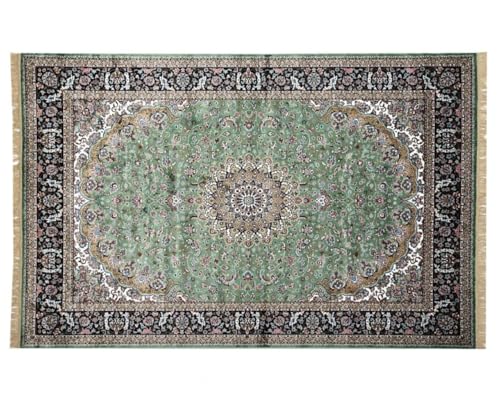 Image of Luxury Silk Carpet 9 x 12 FEET for Living Room or Bedroom, Made with Premium Silk, Perfect for Elegant Interiors Comfort and Timeless Design