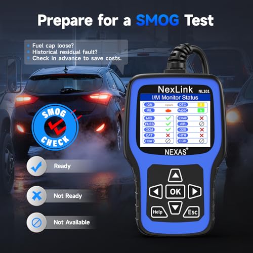 Image of NEXAS NL101 OBD2 Scanner with Battery Tester for All US Vehicles Since 1996