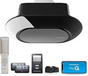 Chamberlain B4603T Smart myQ Smartphone Controlled-Ultra Quiet, Strong Belt Drive, Wireless Keypad Included, Garage Door Opener , Blue