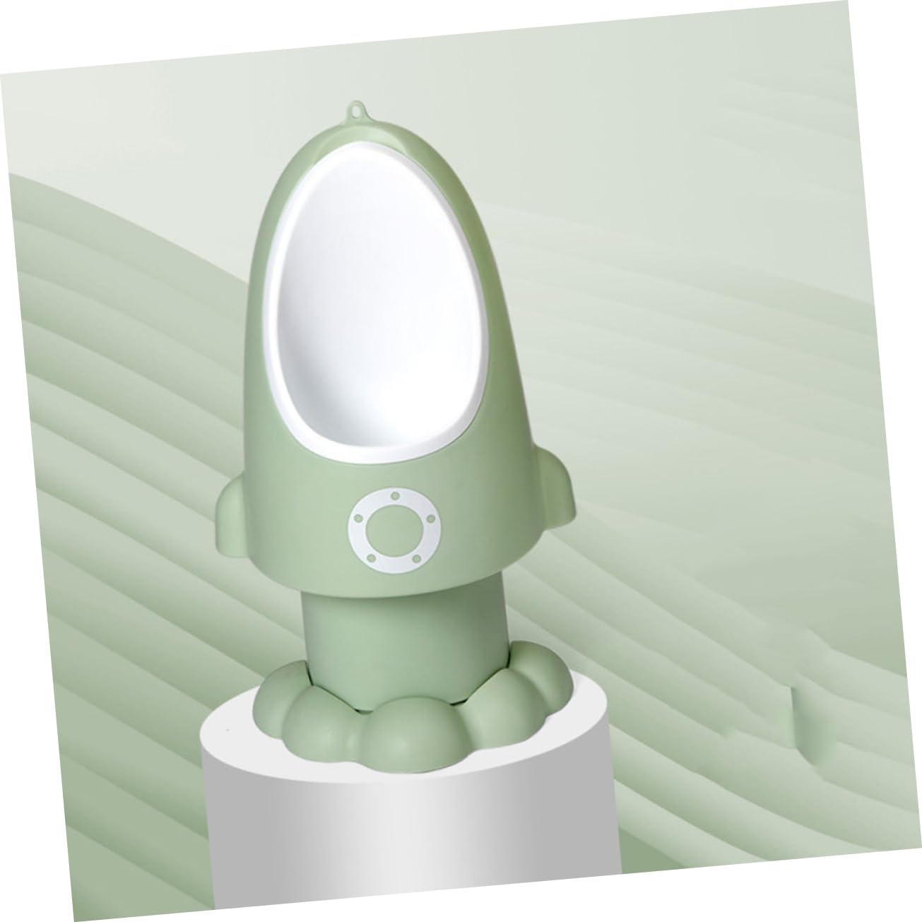 HANABASS Adjustable Boys Urinal Potty for Toilet Training Rocket Shape Design Easy to Clean Adorable Cartoon Look for Independent Urination Light Green