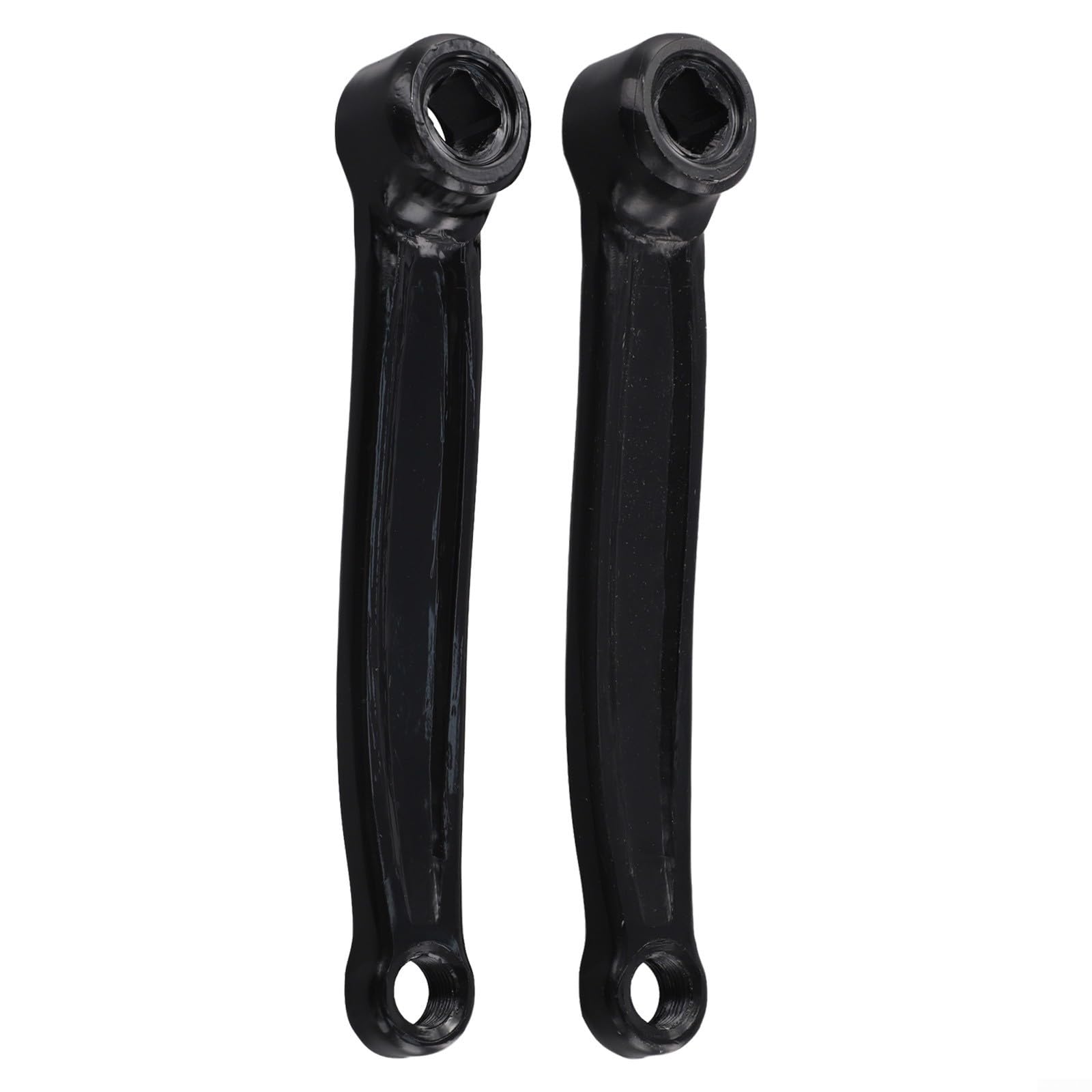 165mm Exercise Bike Crank Replacement Parts LeftRight Iron Cranks Featuring Square Hole 13x13mm and 9/16 20 Pedal Hole Compatible with Indoor Bikes (Left+Right)