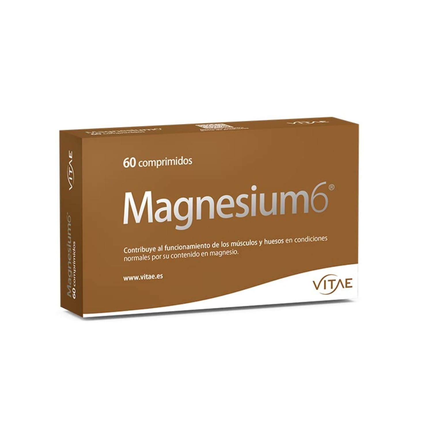 Vitae – Magnesium6 60 comprimidos | 6 Sales de Magnesio con Taurina y Vitamina B6 | Magnesio Complex de Alta Biodisponibilidad | Apoyo Muscular, Fatiga y Contracturas