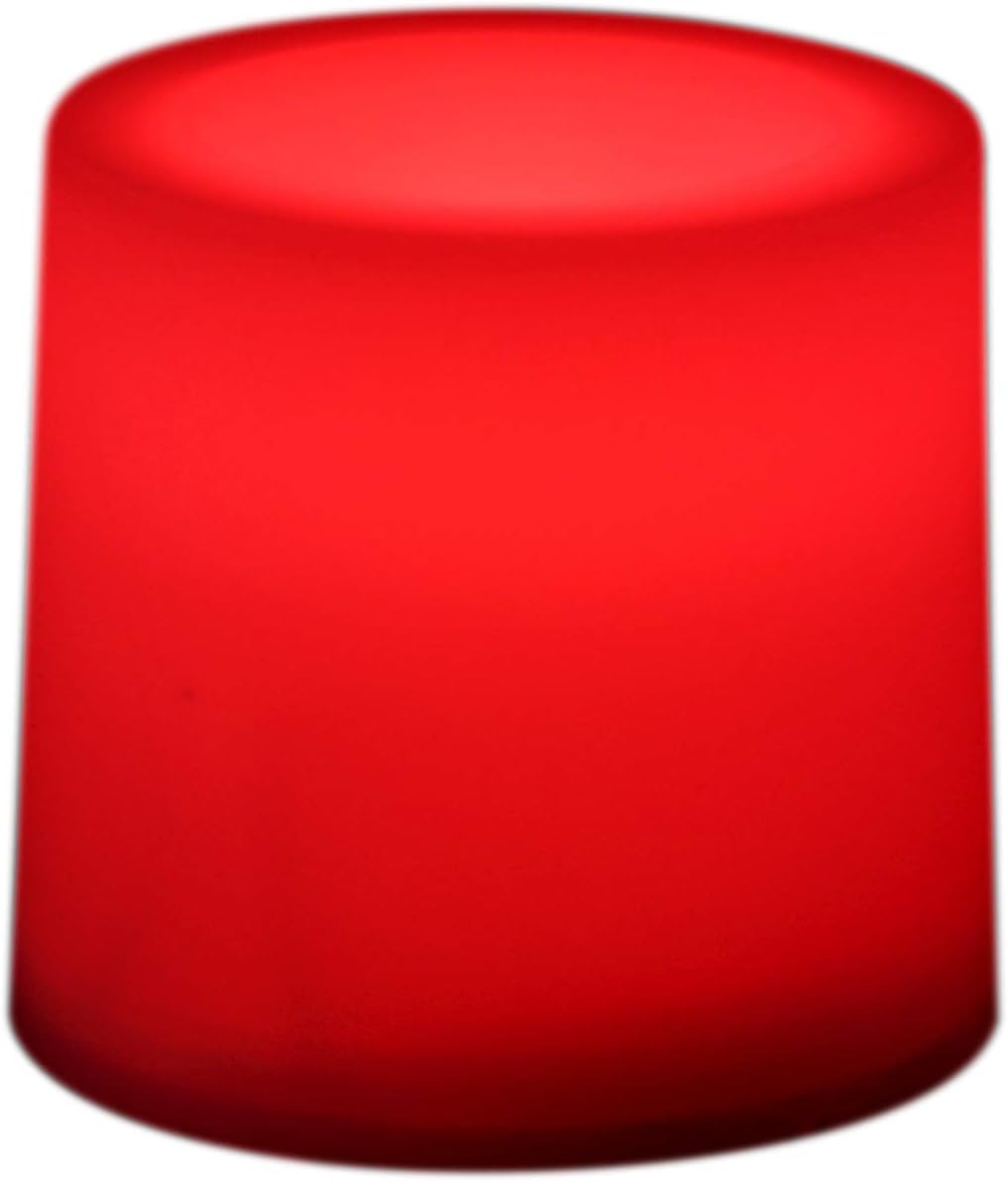 PK Green LED Tea Lights | Red Battery Operated Candles | Set of 12 Realistic Steady Tealights | Romantic Decorative Flameless Votives for Bedroom, Valentine's, Wedding, Birthday, Kids, Girls Room