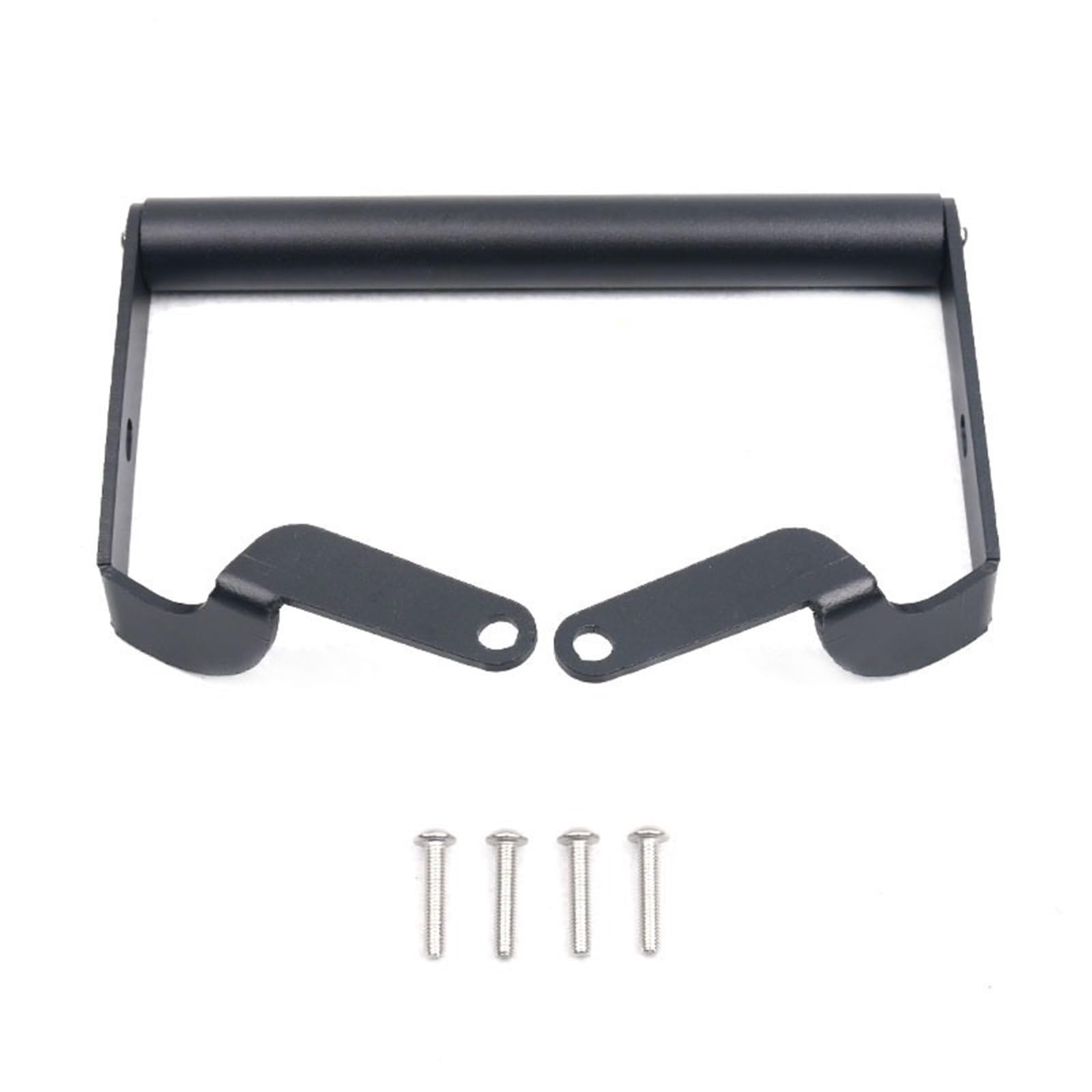 Support téléphone moto Duke 390 avec plaque pour GPS en alu noir