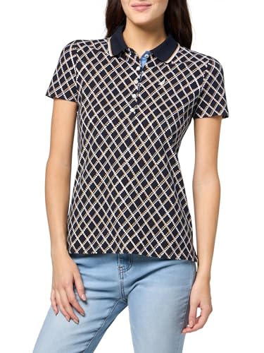 El Mejor Listado de Ferrioni Ropa Mujer del mes. 36 Nautica - Polo de Manga Corta con Botones para Mujer, Night Sky Multi, Large