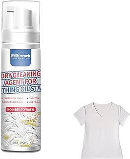 de manchas secas para roupas, Fluido de limpeza a seco para remoção de manchas de roupas, Eliminador e apagador de vinho tinto para a maioria dos tecidos, 200ml Puchen