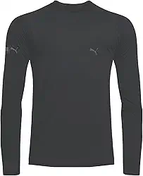 Camiseta Térmica Puma Manga Longa Segunda Pele Masculina Academia Proteção UV 50+ Fio LYCRA®