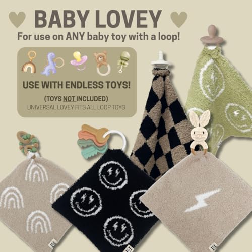 Image of USA Cowboy Hat, Horse, Boot Baby Lovey Pacifier /Teether Holder 10 inchx10 inch - DreamSoft Plush Fluffy Cuddly Soothie Reversible Mini Comfort Blanket Cute Newborn Gift Boys Girls (Tan /White)