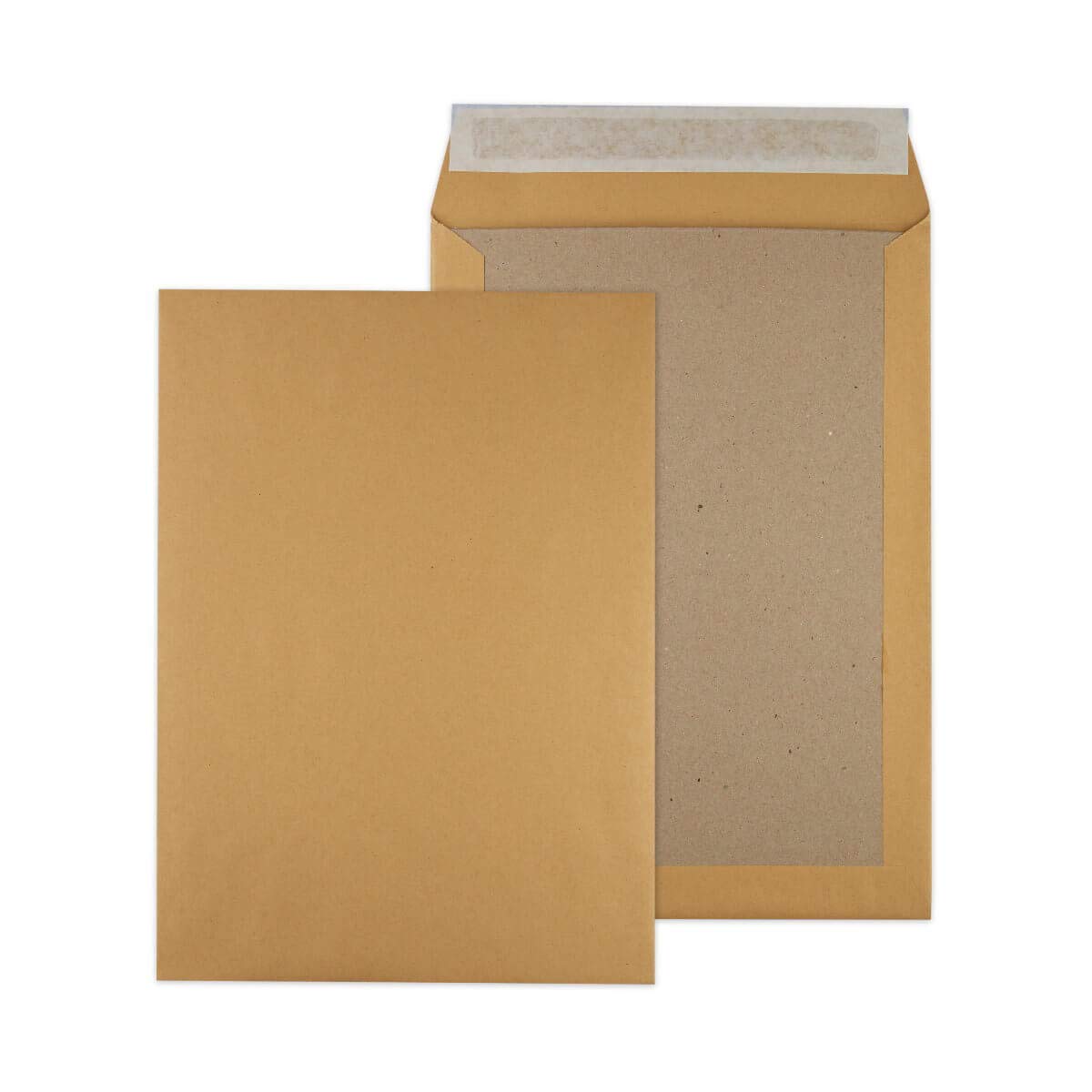MASHPAPER Hochwertige Papprückwandtaschen Versandtaschen B4 250x353mm ohne Fenster braun mit Haftstreifen verstärkt mit Graupappe, 125 Stück