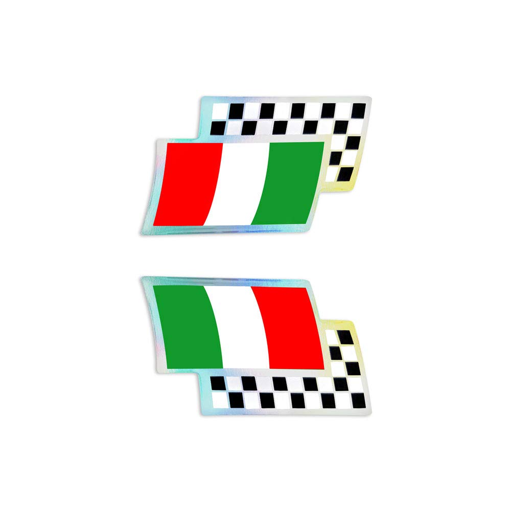 Quattroerre 3D Sticker Flag Chess Italy
