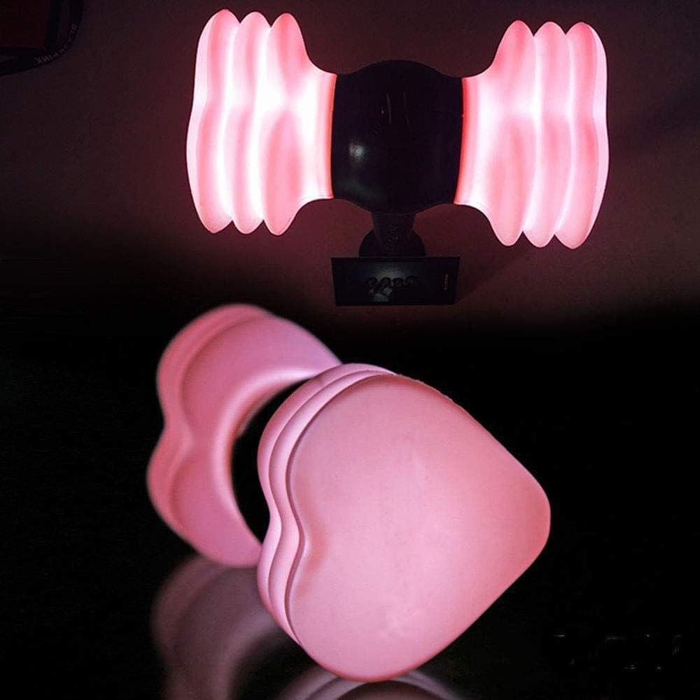 Bastone Luminoso LED Rosa, Forma Martello, 25,5 x 15,5 x 9 cm | Estremità morbide in silicone, manico ABS, richiede 2 pile AAA, foro cinturino, circa 148 g