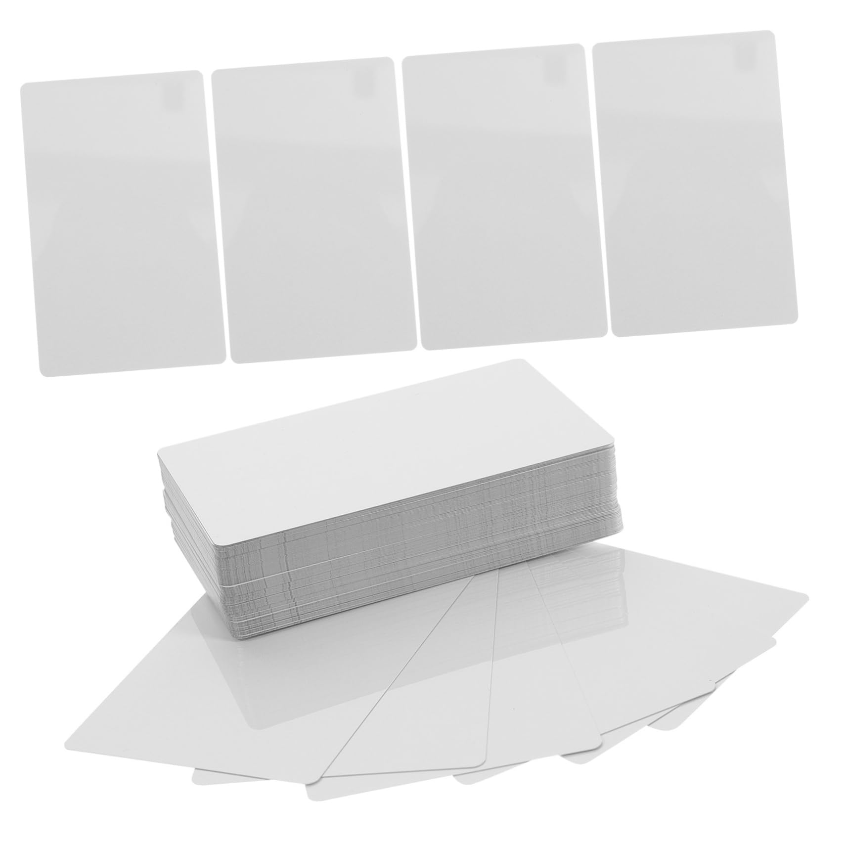 1500stücke Blanko Visitenkarten Dickem Metall Sublimierbare -karten Für Individuelles Design Und Uv-druck Perlweiß