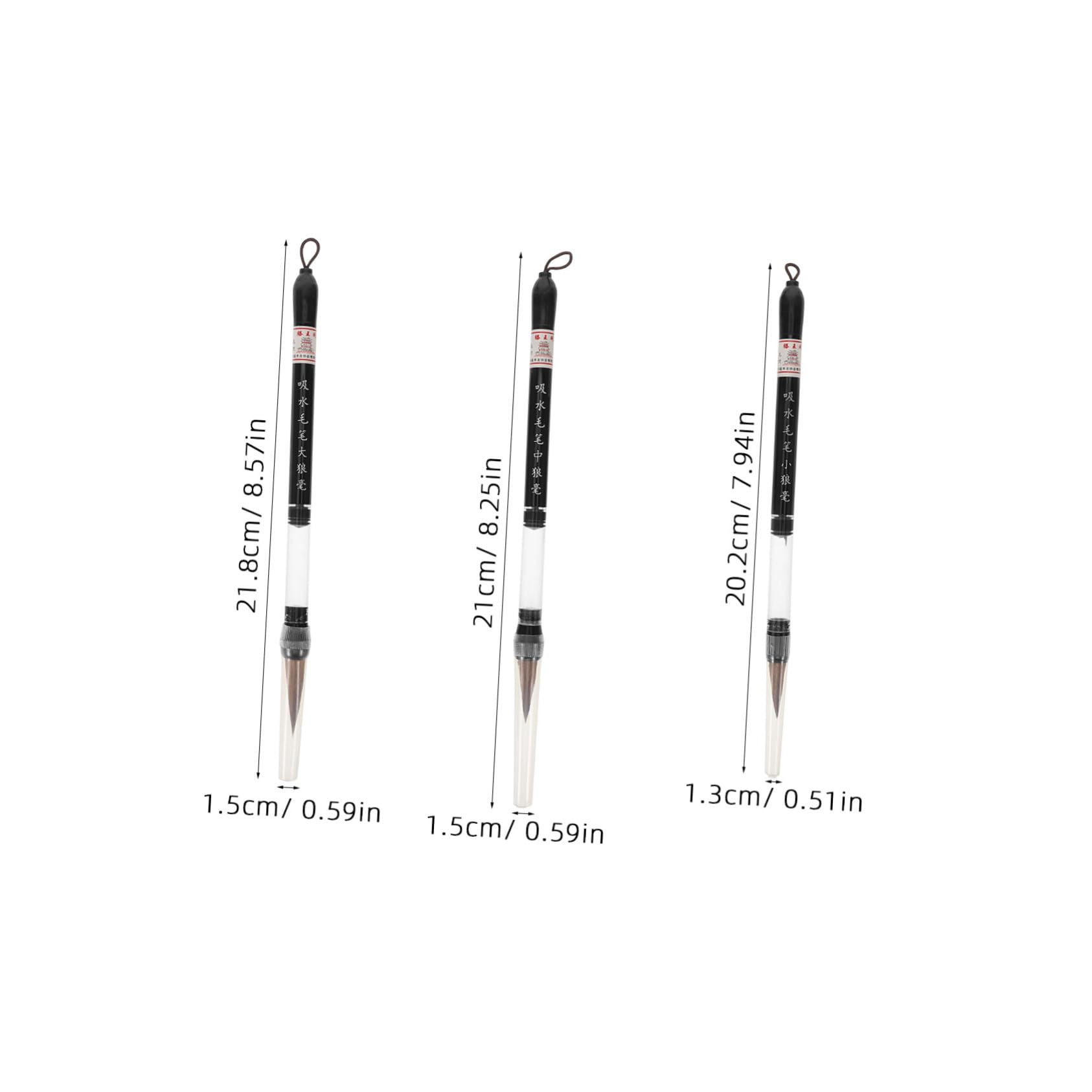 Angoily Calligraphy Brush Set 3 Pack Chinese Writing Brush Ink Painting Kit Art Supplies