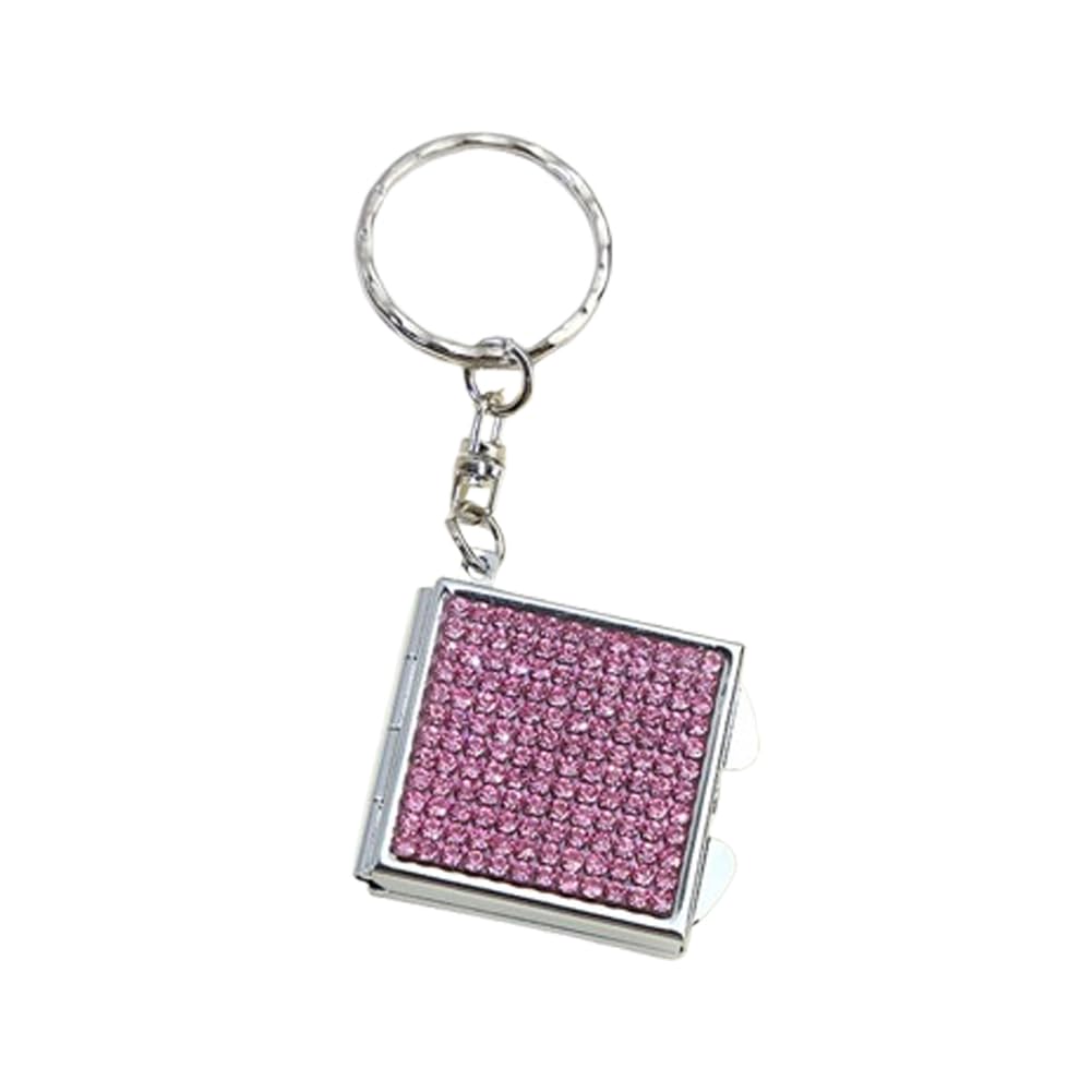ARFUKA Compact Mirror Pocket Mirror Small Makeup Mirror Folding Travel Mirror with Keyring for Pocket Wallet Purse Handbag