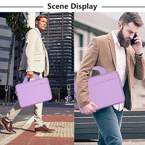 Image of Hseok Laptop Sleeve 13-14 Inch Case Briefcase Compatible with MacBook Neo Pro 14 M5 /M4 /M3 /M2 /M1, All Models 13.3 Mac Air /Pro, XPS 13 14, Most Popular 13 inch-14 inch Notebooks,L01P01