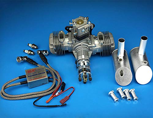 New DLE Engine DLE40 40CC Twin Gasoline w/Electronic Ignition for Model Airplane